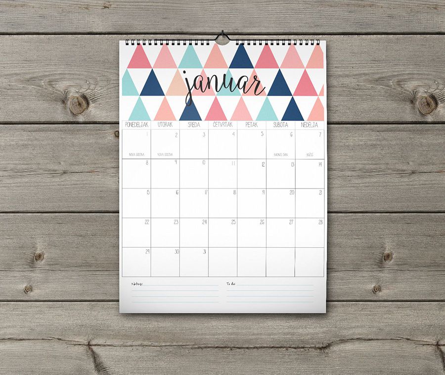 kalendar 2018 model 8-1